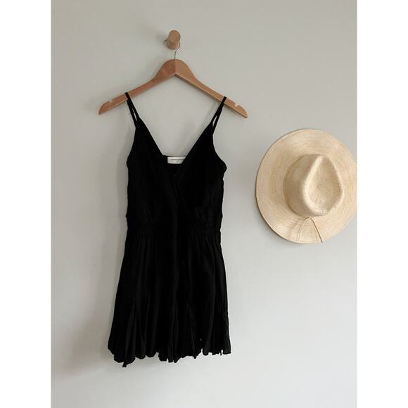 Goodnight Macaroon | Sleeveless Romper | Black | Sz S - Picture 1 of 7